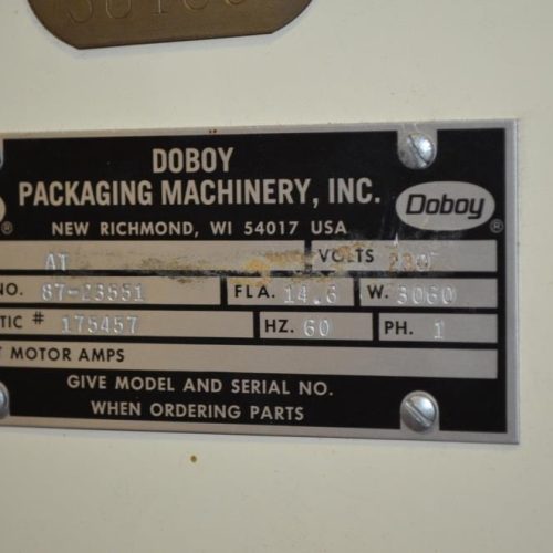 Doboy Model AT Inline Bag Sealer