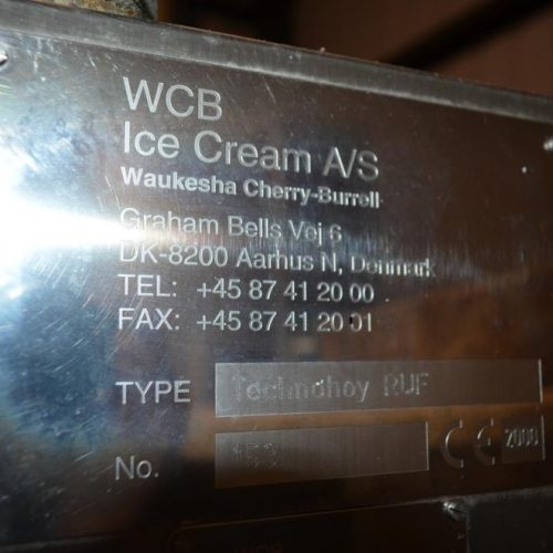 Waukesha Cherry Burrell Model RUF158 Stainless Steel Ice Cream Tub Filler