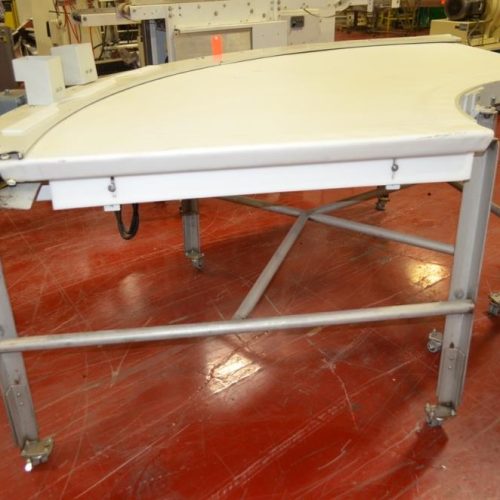 Transver Model 2830 Powered 90 Degree Flat Belt Transfer Conveyor