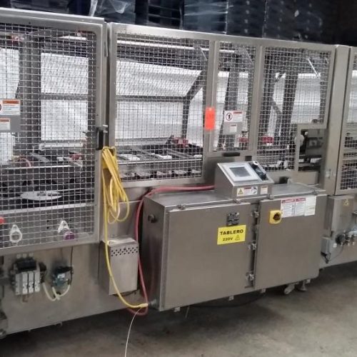 Adco Model 15DBC105WD Horizontal Hot Melt Cartoner with Nordson Hot Glue System