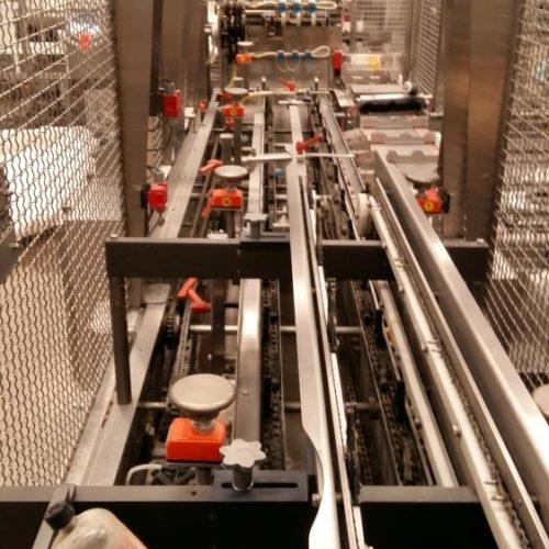 Adco Model 15DBC105WD Horizontal Hot Melt Cartoner with Nordson Hot Glue System