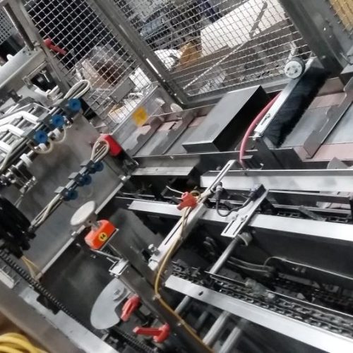 Adco Model 15DBC105WD Horizontal Hot Melt Cartoner with Nordson Hot Glue System