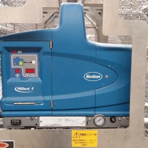 Adco Model 15DBC105WD Horizontal Hot Melt Cartoner with Nordson Hot Glue System