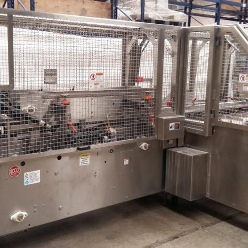 Adco Model 15DBC105WD Horizontal Hot Melt Cartoner with Nordson Hot Glue System