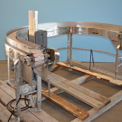 Arrowhead 180 Turn 4 1/2 in W Delrin Table Top Chain Conveyor