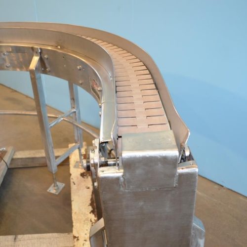 Arrowhead 180 Turn 4 1/2 in W Delrin Table Top Chain Conveyor