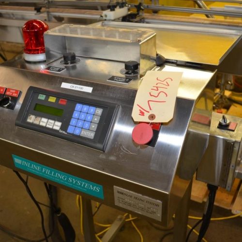 Inline Filling System Model IFSFOF12, (12) Head S/S Inline Overflow Liquid Filler