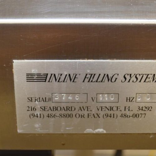 Inline Filling System Model IFSFOF12, (12) Head S/S Inline Overflow Liquid Filler