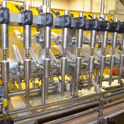 Inline Filling System Model IFSFOF12, (12) Head S/S Inline Overflow Liquid Filler