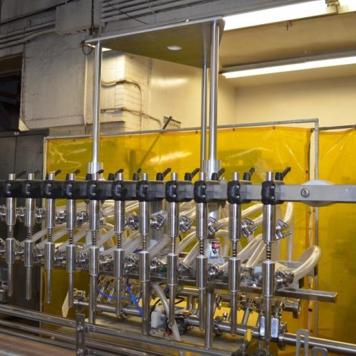 Inline Filling System Model IFSFOF12, (12) Head S/S Inline Overflow Liquid Filler