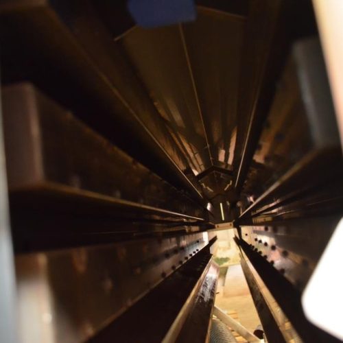 NAFM Model LX350SSCE S/S Full Body 500 CPM Sleeve Labeler w/ Steam Shrink Tunnel