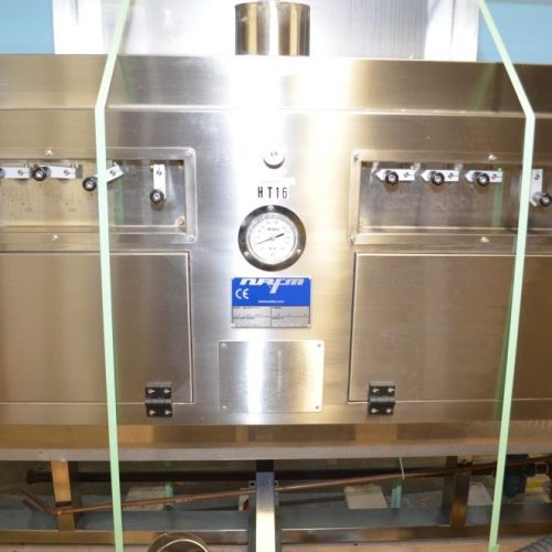 NAFM Model LX350SSCE S/S Full Body 500 CPM Sleeve Labeler w/ Steam Shrink Tunnel