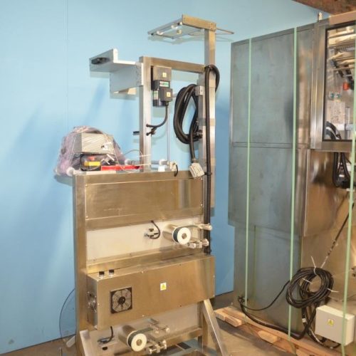 NAFM Model LX350SSCE S/S Full Body 500 CPM Sleeve Labeler w/ Steam Shrink Tunnel