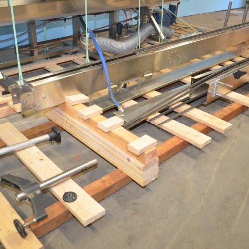 NAFM Model LX350SSCE S/S Full Body 500 CPM Sleeve Labeler w/ Steam Shrink Tunnel