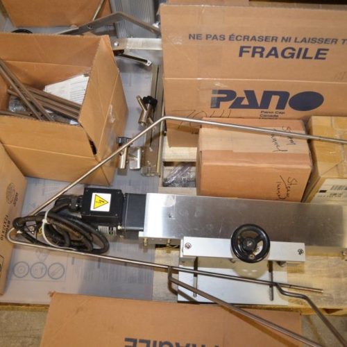 NAFM Model LX350SSCE S/S Full Body 500 CPM Sleeve Labeler w/ Steam Shrink Tunnel