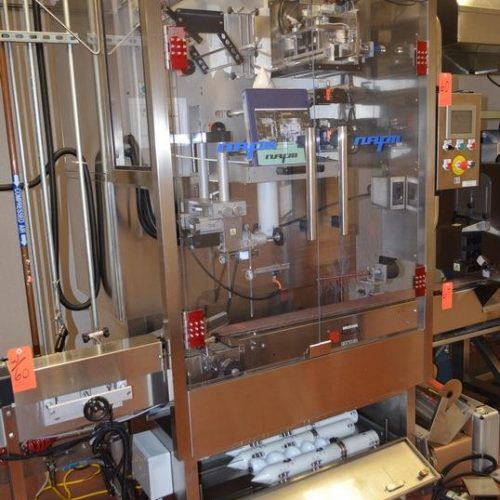 NAFM Model LX350SSCE S/S Full Body 500 CPM Sleeve Labeler w/ Steam Shrink Tunnel