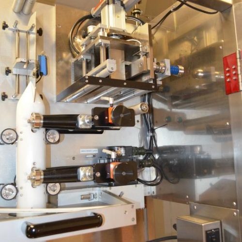 NAFM Model LX350SSCE S/S Full Body 500 CPM Sleeve Labeler w/ Steam Shrink Tunnel