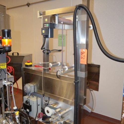 NAFM Model LX350SSCE S/S Full Body 500 CPM Sleeve Labeler w/ Steam Shrink Tunnel