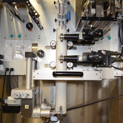 NAFM Model LX350SSCE S/S Full Body 500 CPM Sleeve Labeler w/ Steam Shrink Tunnel