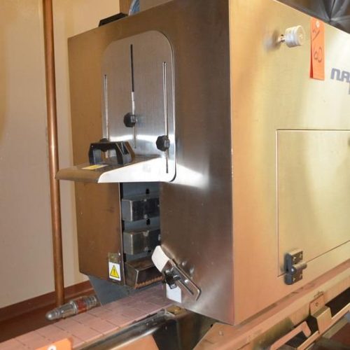 NAFM Model LX350SSCE S/S Full Body 500 CPM Sleeve Labeler w/ Steam Shrink Tunnel