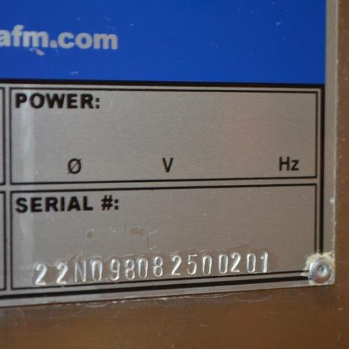 NAFM Model LX350SSCE S/S Full Body 500 CPM Sleeve Labeler w/ Steam Shrink Tunnel