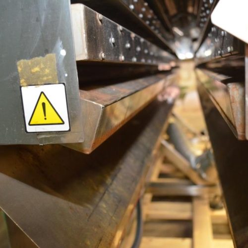 NAFM Model LX350SSCE S/S Full Body 500 CPM Sleeve Labeler w/ Steam Shrink Tunnel