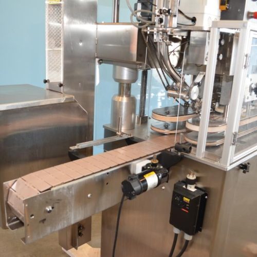 Kaps All Model A (6) Quill 200 BPM Inline Capper with Cap Elevator