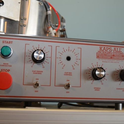 Kaps All Model A (6) Quill 200 BPM Inline Capper with Cap Elevator