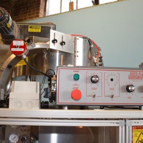 Kaps All Model A (6) Quill 200 BPM Inline Capper with Cap Elevator