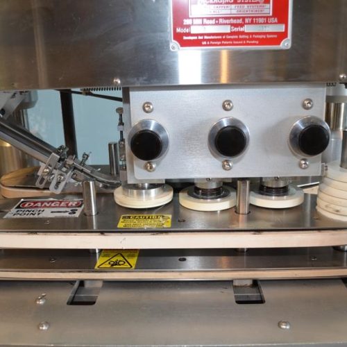 Kaps All Model A (6) Quill 200 BPM Inline Capper with Cap Elevator