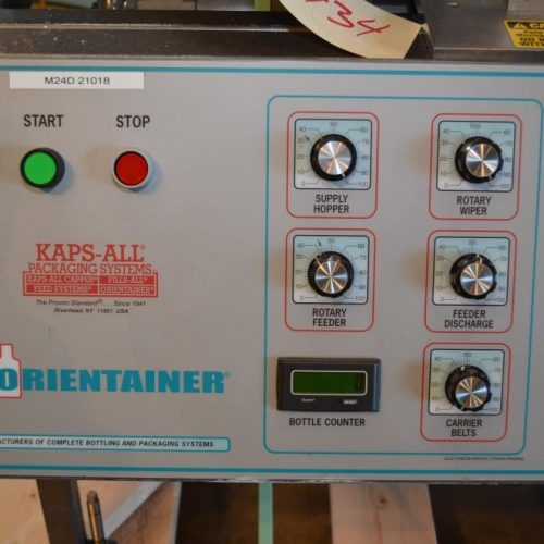 Kaps All Model AU3 300 bpm Bottle Unscrambler Orientater