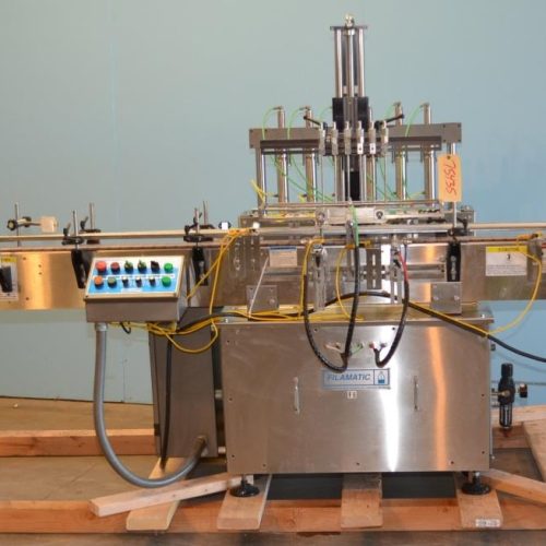 Filamatic MRV 6-Head Inline S/S Volumetric Filler w (6) 140cc PD pumps
