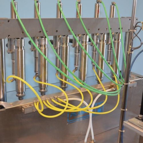 Filamatic MRV 6-Head Inline S/S Volumetric Filler w (6) 140cc PD pumps