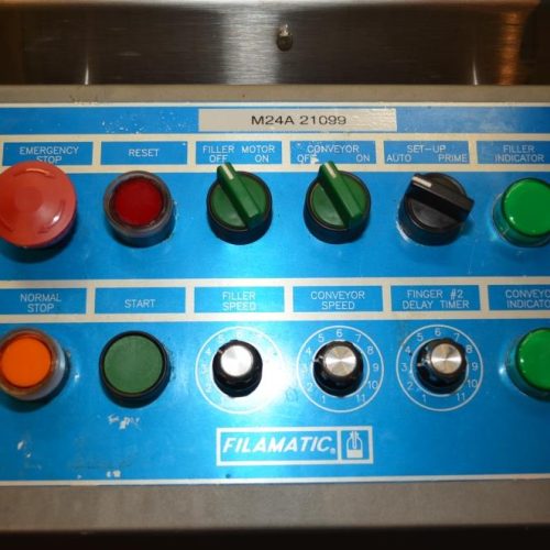 Filamatic MRV 6-Head Inline S/S Volumetric Filler w (6) 140cc PD pumps