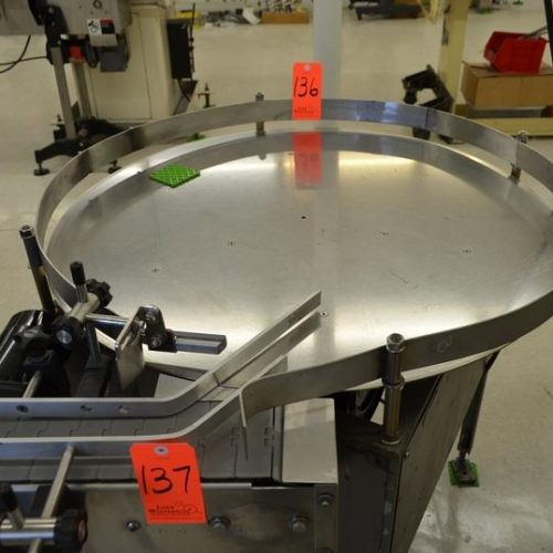 36 in Dia S/S Rotary Accumulation Table