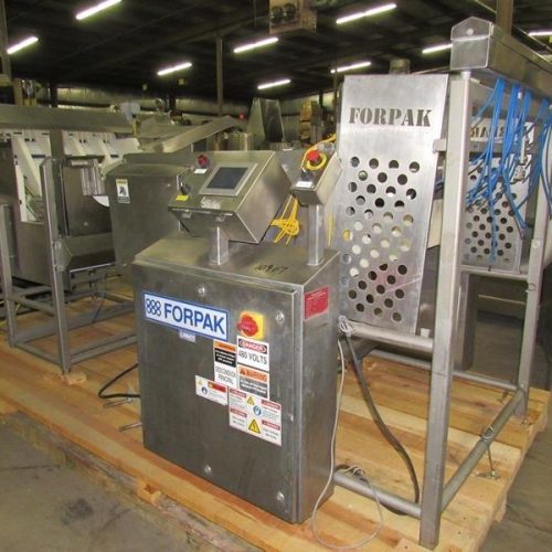Forpak Model GS65 S/S (5) Lane Stacker with Discharge Conveyor