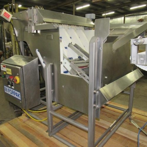 Forpak Model GS65 S/S (5) Lane Stacker with Discharge Conveyor