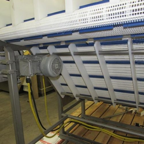 Forpak Model GS65 S/S (5) Lane Stacker with Discharge Conveyor