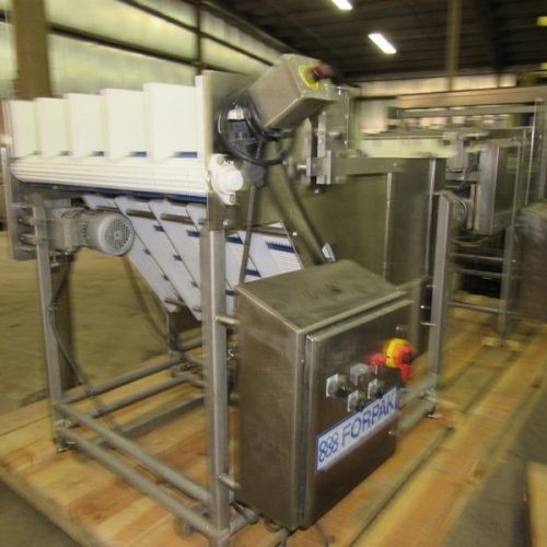 Forpak Model GS65 S/S (5) Lane Stacker with Discharge Conveyor