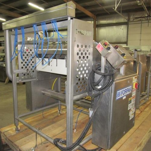 Forpak Model GS65 S/S (5) Lane Stacker with Discharge Conveyor