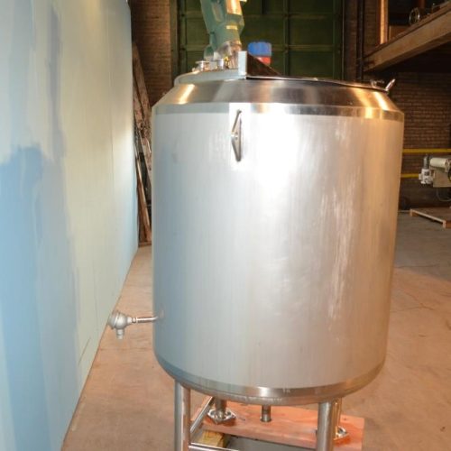 100 Gallon Feldmeier Vertical S/S Jacketed Turbine Agitated Tank