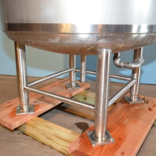 100 Gallon Feldmeier Vertical S/S Jacketed Turbine Agitated Tank