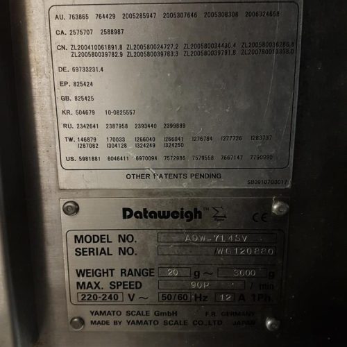 Yamato Dataweigh (14) Head Model ADW714SV S/S Rotary 90 PPM Combination Scale