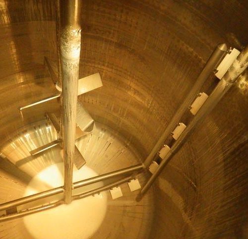 3,000 Gallon DCI 316 S/S Vertical Jacketed Twin Agitated Reactor