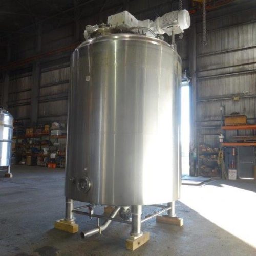 3,000 Gallon DCI 316 S/S Vertical Jacketed Twin Agitated Reactor