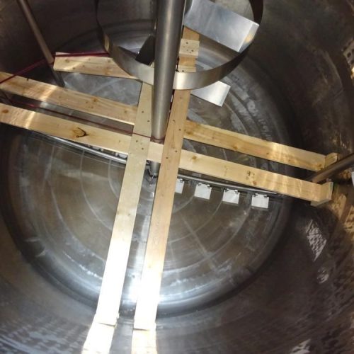 3,000 Gallon DCI 316 S/S Vertical Jacketed Twin Agitated Reactor