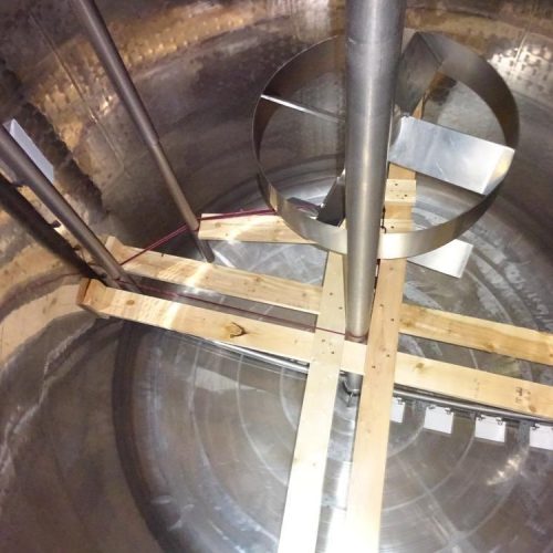 3,000 Gallon DCI 316 S/S Vertical Jacketed Twin Agitated Reactor