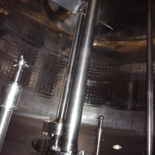 3,000 Gallon DCI 316 S/S Vertical Jacketed Twin Agitated Reactor