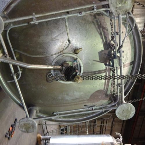 3,000 Gallon DCI 316 S/S Vertical Jacketed Twin Agitated Reactor