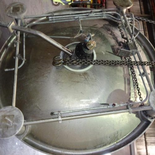 3,000 Gallon DCI 316 S/S Vertical Jacketed Twin Agitated Reactor